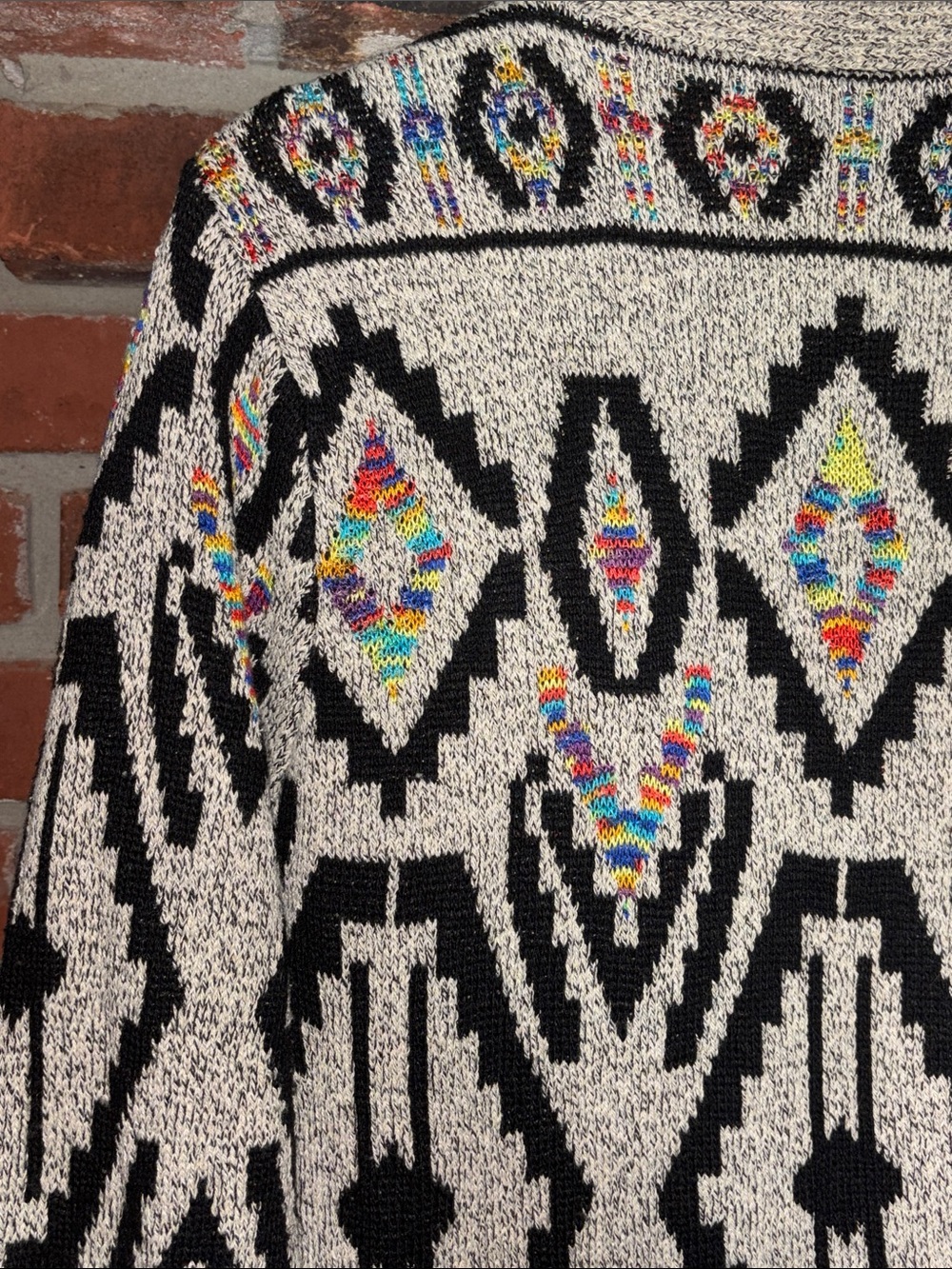 Northern Angel Western Boho Knit Cardigan Yellowstone Aztec Country Size Small - Picture 10 of 12